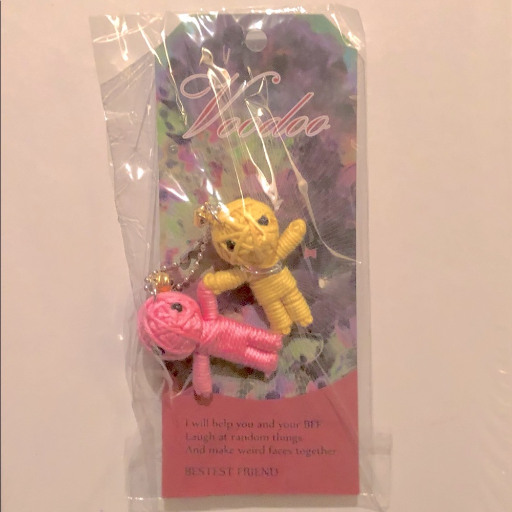 Cute BFF mini Voodoo doll keychain✨